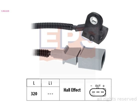 Sensor, kamaxelposition Made in Italy - OE Equivalent 1.953.535 EPS Facet