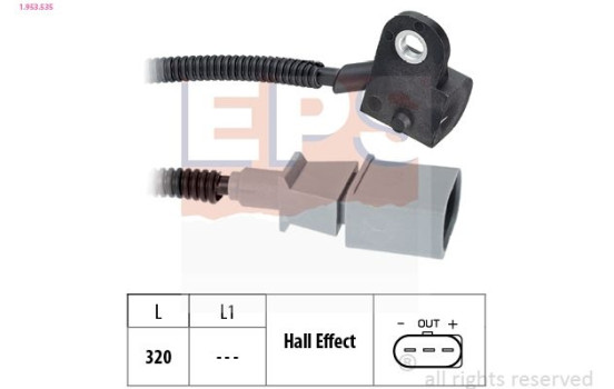 Sensor, kamaxelposition Made in Italy - OE Equivalent 1.953.535 EPS Facet