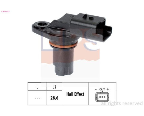 Sensor, kamaxelposition Made in Italy - OE Equivalent 1.953.551 EPS Facet