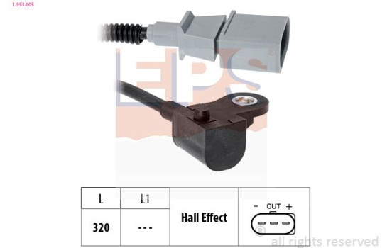 Sensor, kamaxelposition Made in Italy - OE Equivalent 1.953.605 EPS Facet