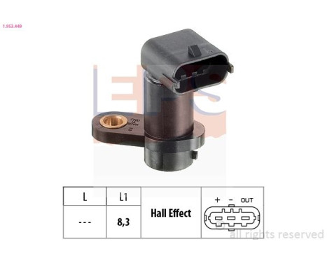 Sensor, kamaxelposition Made in Italy - OE Equivalent 1953449 EPS Facet
