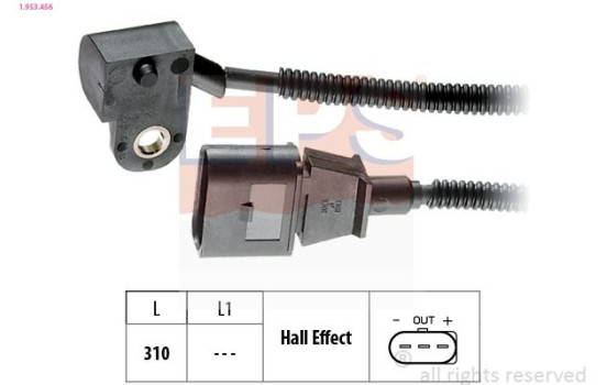 Sensor, kamaxelposition Made in Italy - OE Equivalent 1953456 EPS Facet