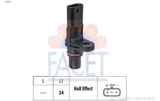 Sensor, kamaxelposition OE Equivalent