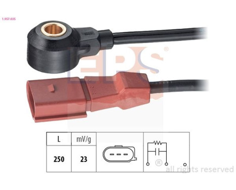 Knackningssensor Made in Italy - OE Equivalent 1.957.035 EPS Facet