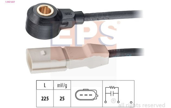 Knackningssensor Made in Italy - OE Equivalent 1.957.037 EPS Facet