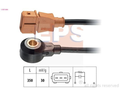 Knackningssensor Made in Italy - OE Equivalent 1.957.064 EPS Facet