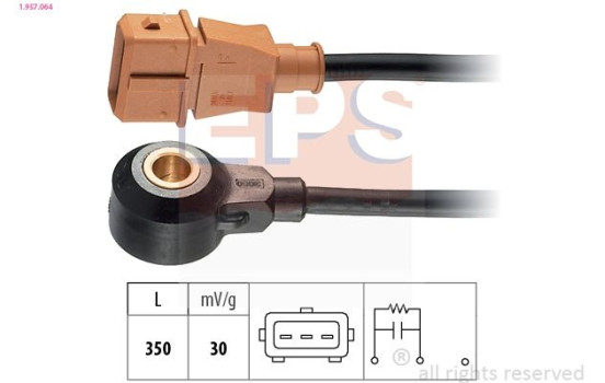 Knackningssensor Made in Italy - OE Equivalent 1.957.064 EPS Facet