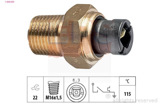 Termokontakt, kylvätskevarning Made in Italy - OE Equivalent 1.840.000 EPS Facet