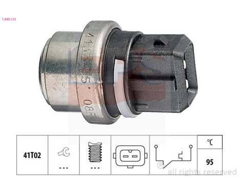 Termokontakt, kylvätskevarning Made in Italy - OE Equivalent 1.840.133 EPS Facet