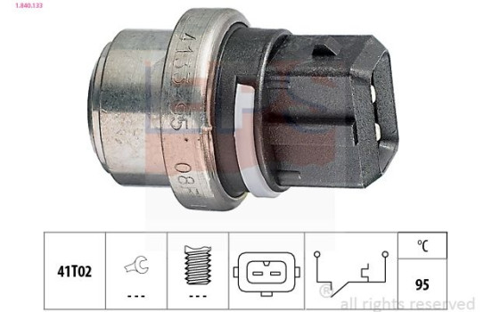 Termokontakt, kylvätskevarning Made in Italy - OE Equivalent 1.840.133 EPS Facet