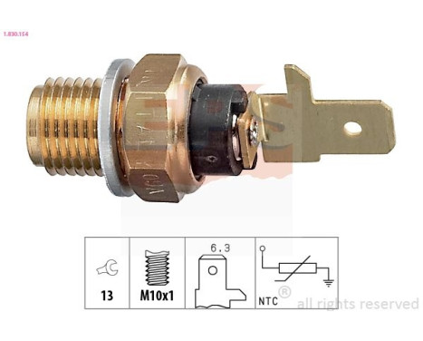 Sensor, oljetemperatur Made in Italy - OE Equivalent 1.830.154 EPS Facet
