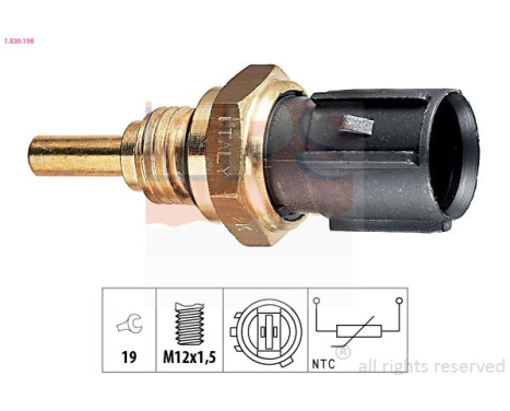 Sensor, oljetemperatur Made in Italy - OE Equivalent 1.830.198 EPS Facet