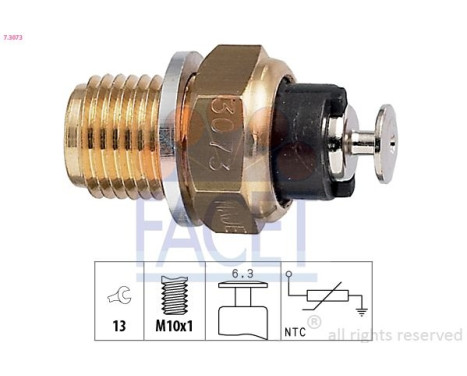 Sensor, oljetemperatur Made in Italy - OE Equivalent 7.3073 Facet