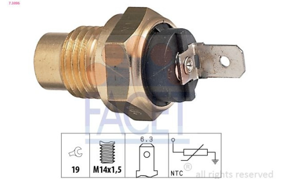 Sensor, oljetemperatur Made in Italy - OE Equivalent 7.3096 Facet