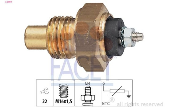 Sensor, oljetemperatur Made in Italy - OE Equivalent 7.3099 Facet