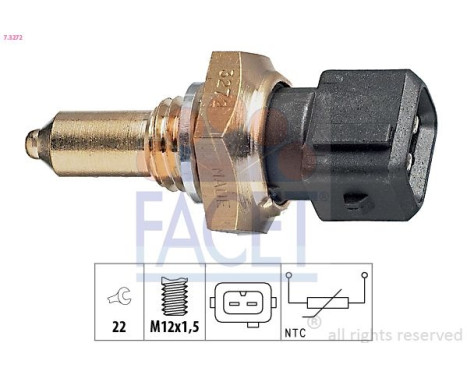 Sensor, oljetemperatur Made in Italy - OE Equivalent 7.3272 Facet