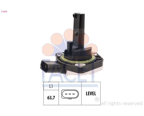 Sensor, motoroljenivå