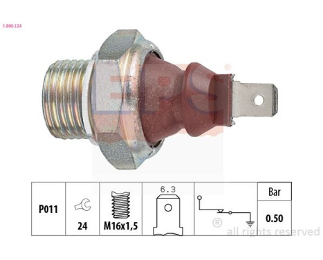 Oljetryckskontakt Made in Italy - OE Equivalent 1.800.124 EPS Facet