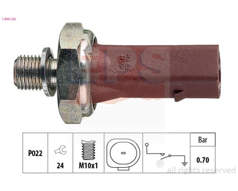 Oljetryckskontakt Made in Italy - OE Equivalent 1.800.132 EPS Facet