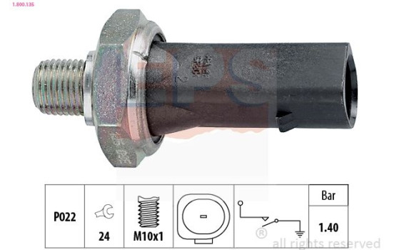 Oljetryckskontakt Made in Italy - OE Equivalent 1.800.135 EPS Facet