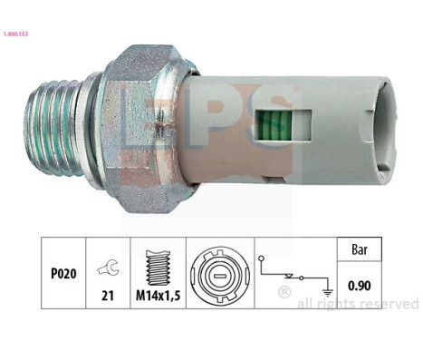 Oljetryckskontakt Made in Italy - OE Equivalent 1.800.153 EPS Facet