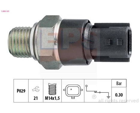 Oljetryckskontakt Made in Italy - OE Equivalent 1.800.181 EPS Facet