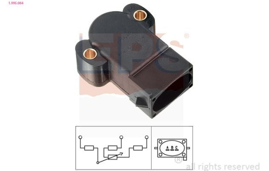 Gasspjällslägesgivare Made in Italy - OE Equivalent 1.995.064 EPS Facet