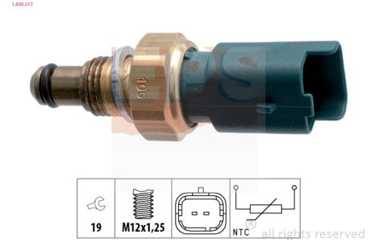 Sensor, bränsletemperatur Made in Italy - OE Equivalent 1830317 EPS Facet