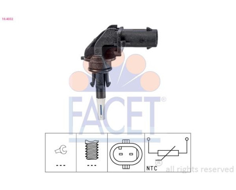Sensor, insugslufttemperatur Made in Italy - OE Equivalent 10.4032 Facet