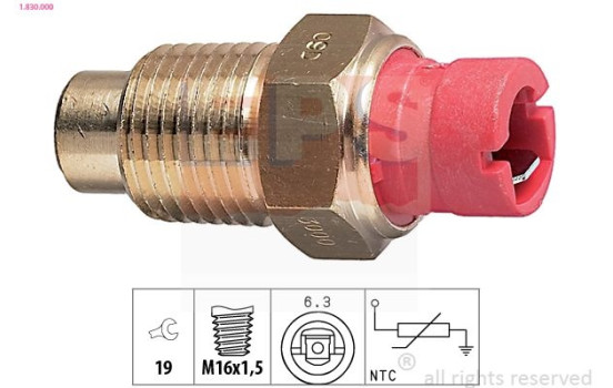 Sensor, kylmedietemperatur Made in Italy - OE Equivalent 1.830.000 EPS Facet