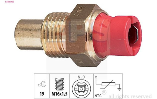 Sensor, kylmedietemperatur Made in Italy - OE Equivalent 1.830.002 EPS Facet