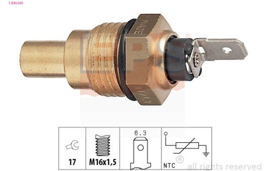 Sensor, kylmedietemperatur Made in Italy - OE Equivalent 1.830.041 EPS Facet