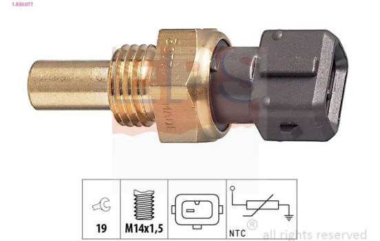 Sensor, kylmedietemperatur Made in Italy - OE Equivalent 1.830.077 EPS Facet