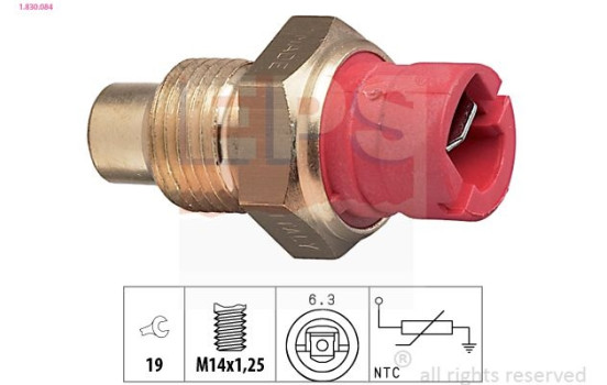Sensor, kylmedietemperatur Made in Italy - OE Equivalent 1.830.084 EPS Facet