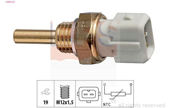 Sensor, kylmedietemperatur Made in Italy - OE Equivalent 1.830.127 EPS Facet