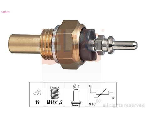Sensor, kylmedietemperatur Made in Italy - OE Equivalent 1.830.131 EPS Facet