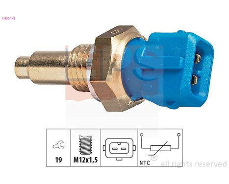 Sensor, kylmedietemperatur Made in Italy - OE Equivalent 1.830.143 EPS Facet
