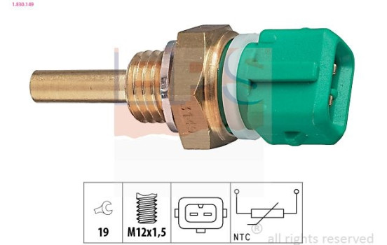 Sensor, kylmedietemperatur Made in Italy - OE Equivalent 1.830.149 EPS Facet