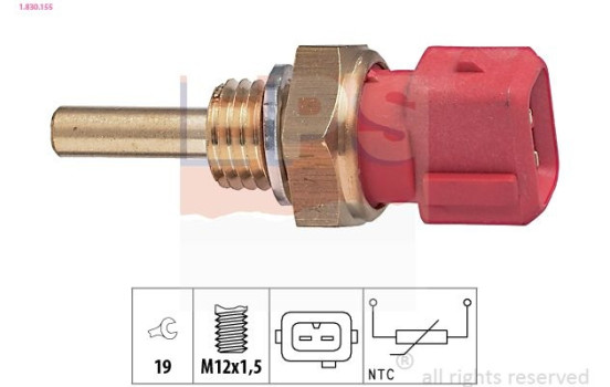 Sensor, kylmedietemperatur Made in Italy - OE Equivalent 1.830.155 EPS Facet