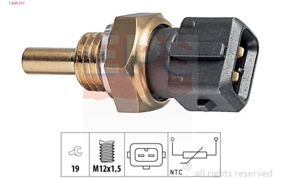 Sensor, kylmedietemperatur Made in Italy - OE Equivalent 1.830.157 EPS Facet