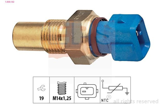 Sensor, kylmedietemperatur Made in Italy - OE Equivalent 1.830.182 EPS Facet