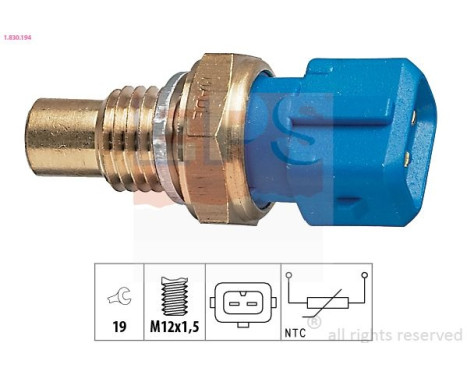 Sensor, kylmedietemperatur Made in Italy - OE Equivalent 1.830.194 EPS Facet