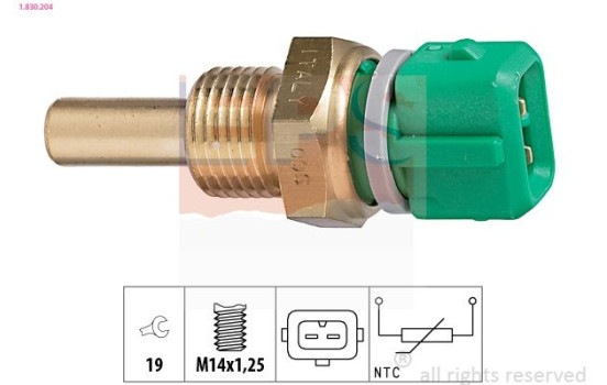 Sensor, kylmedietemperatur Made in Italy - OE Equivalent 1.830.204 EPS Facet