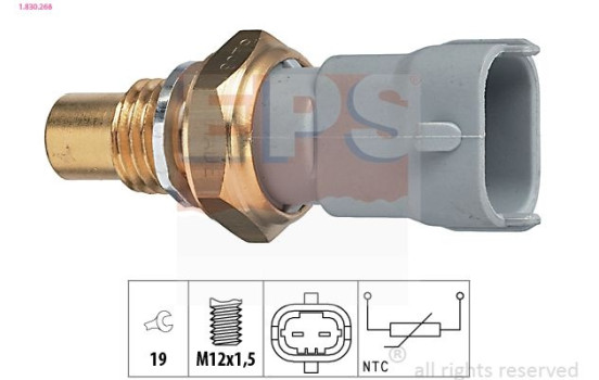 Sensor, kylmedietemperatur Made in Italy - OE Equivalent 1.830.268 EPS Facet