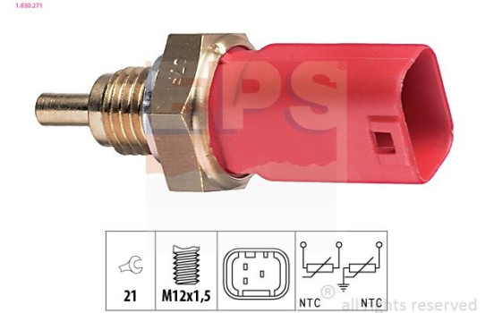 Sensor, kylmedietemperatur Made in Italy - OE Equivalent 1.830.271 EPS Facet