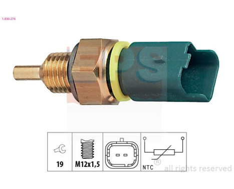 Sensor, kylmedietemperatur Made in Italy - OE Equivalent 1.830.276 EPS Facet