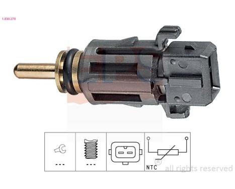 Sensor, kylmedietemperatur Made in Italy - OE Equivalent 1.830.279 EPS Facet