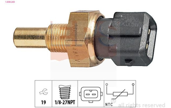 Sensor, kylmedietemperatur Made in Italy - OE Equivalent 1.830.283 EPS Facet