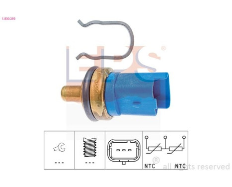 Sensor, kylmedietemperatur Made in Italy - OE Equivalent 1.830.293 EPS Facet