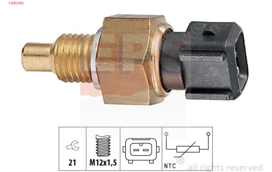 Sensor, kylmedietemperatur Made in Italy - OE Equivalent 1.830.303 EPS Facet